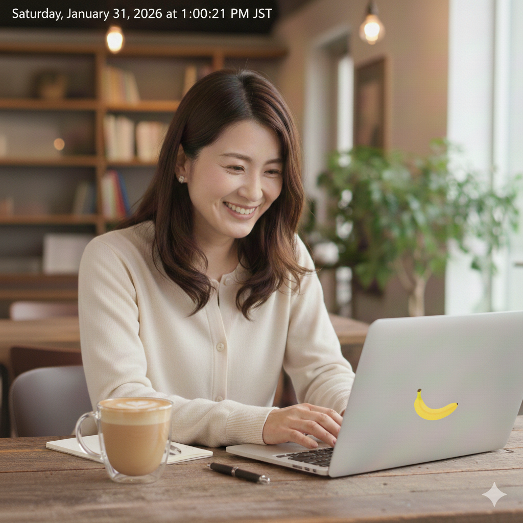 パソコンの操作をする女性